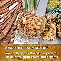 Vista 6 de TOG999, 60 bolsas de té de cúrcuma jengibre y canela, mejora la digestión, apoya el cerebro, el peso, la piel y el sueño, bolsas de té ecológicas e