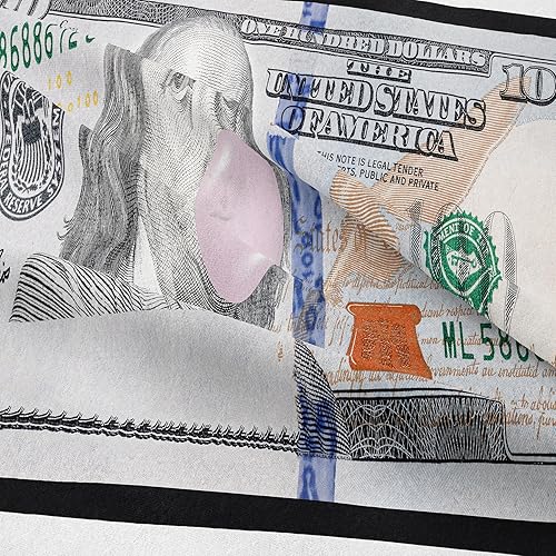 Miniatura 5 de Tailor Shop Juego de edredón de dinero para niños, adolescentes, juegos de ropa de cama de dinero tamaño matrimonial, juego de edredón de billetes