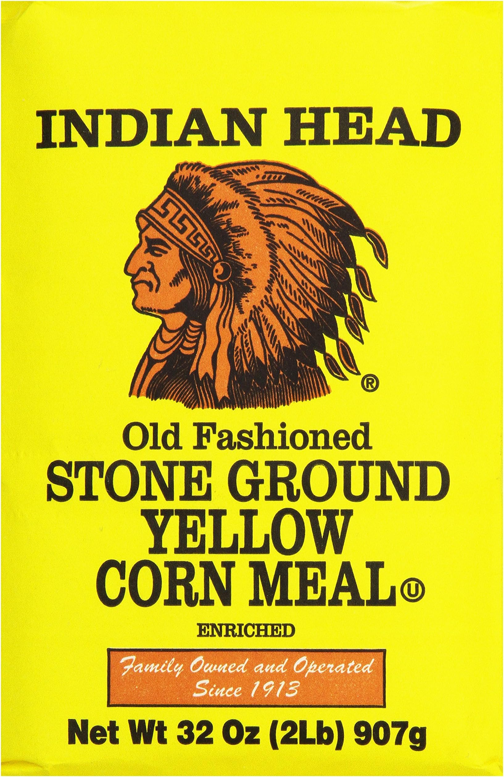 Indian Head Yellow Corn Meal, 32 oz.