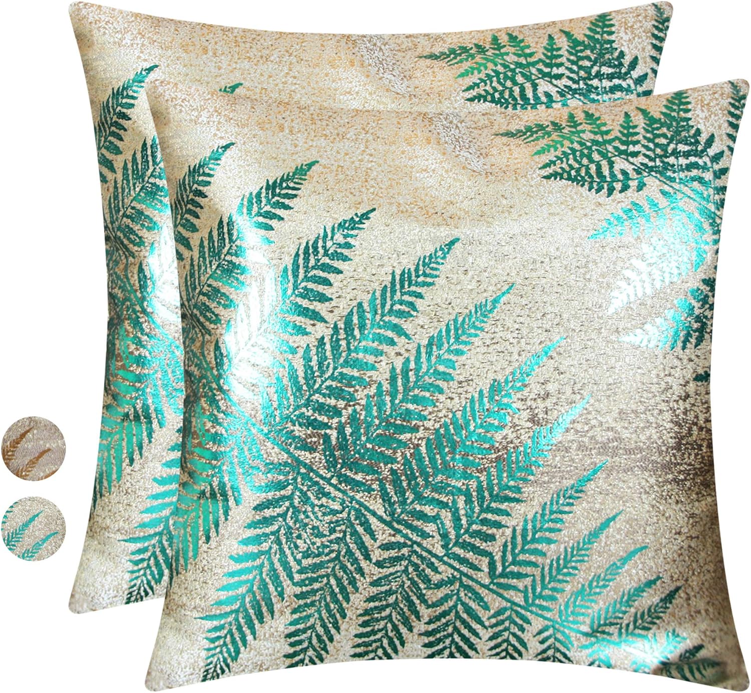 50% Off Discount Custom Made Metallic Yarn Gold Green Table Runner – 14 x 108 Inch Gold Table Runner for Dining Table - Modern Foil Leaf Design – Ideal for Holidays, Home Décor (108 Table Runner, Gold/Gold)