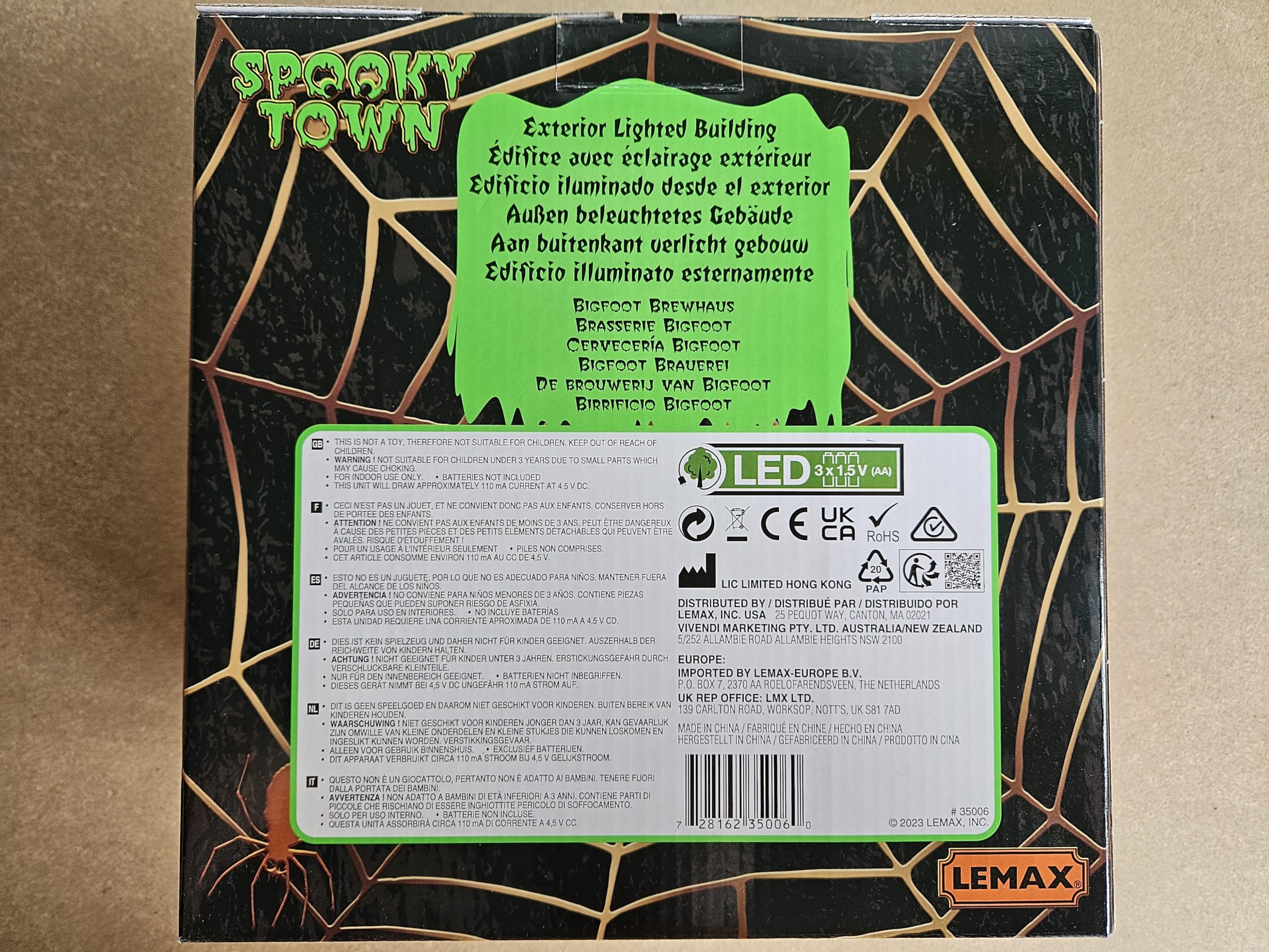 Lemax - Bigfoot Brewhaus, Bauernhaus-Skulptur, Braun, Halloween, 2024