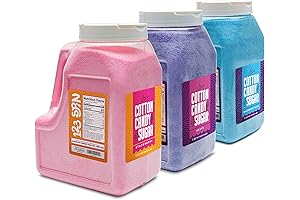 The Candery Kosher Premium Cotton Candy Sugar 6lbs 96oz Jars