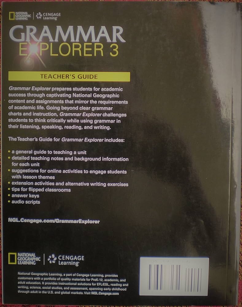 Grammar Explorer Teachers Guide Level 3: Unknown Author