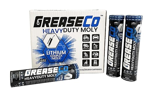 Grasa de moly Eje Bola y junta 5ta rueda 3% de molibdeno automotriz tractor junta CV Spline Cartuchos de litio EP Paquete de 10 tubos