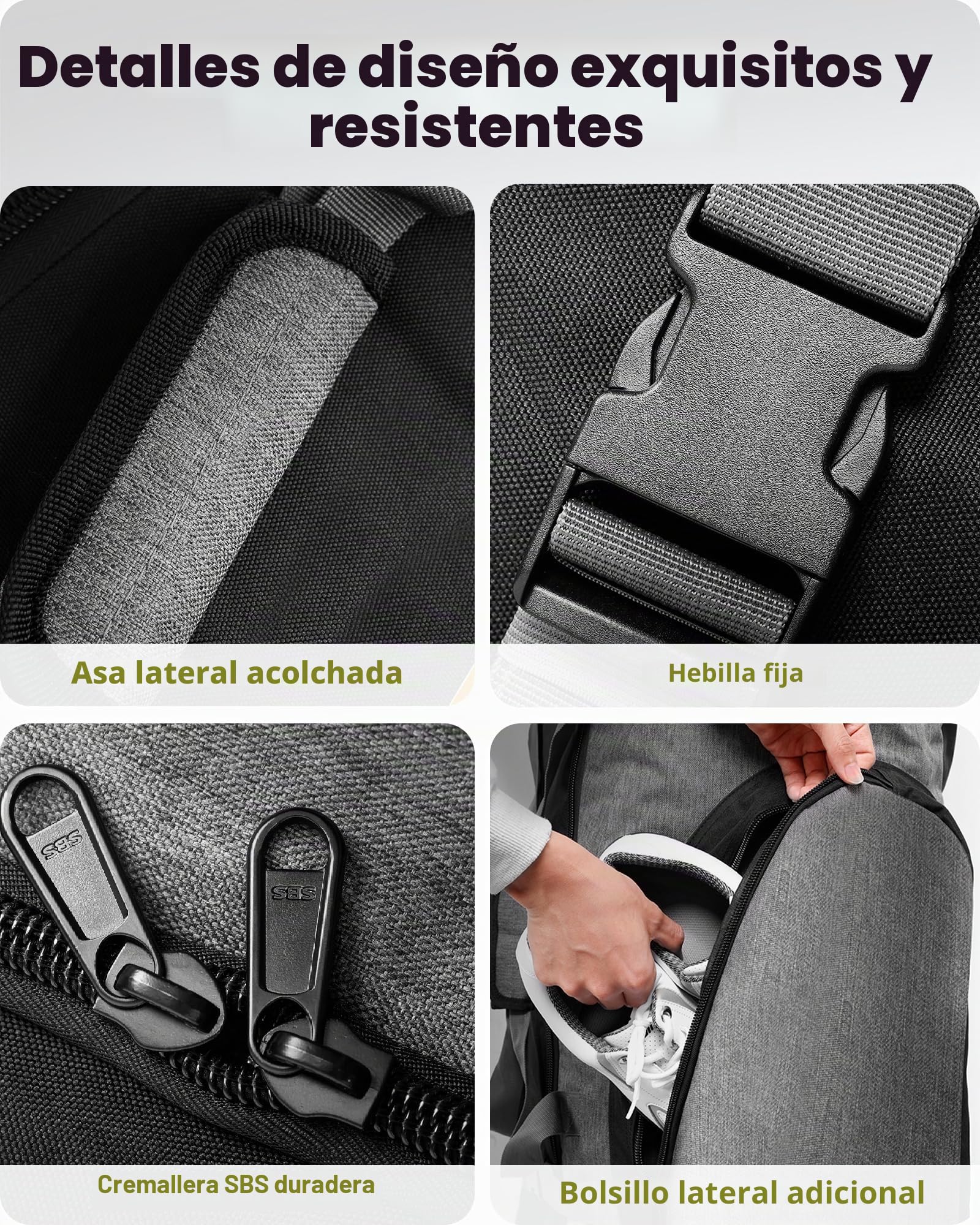OutdoorMaster Bolsa de Viaje Acolchada de Golf con Ruedas reforzadas, 900D Oxford Resistente al Desgaste e Impermeable, Bolsa de Viaje de Golf de Lado Suave, Compartimento para Zapatos y Accesorios