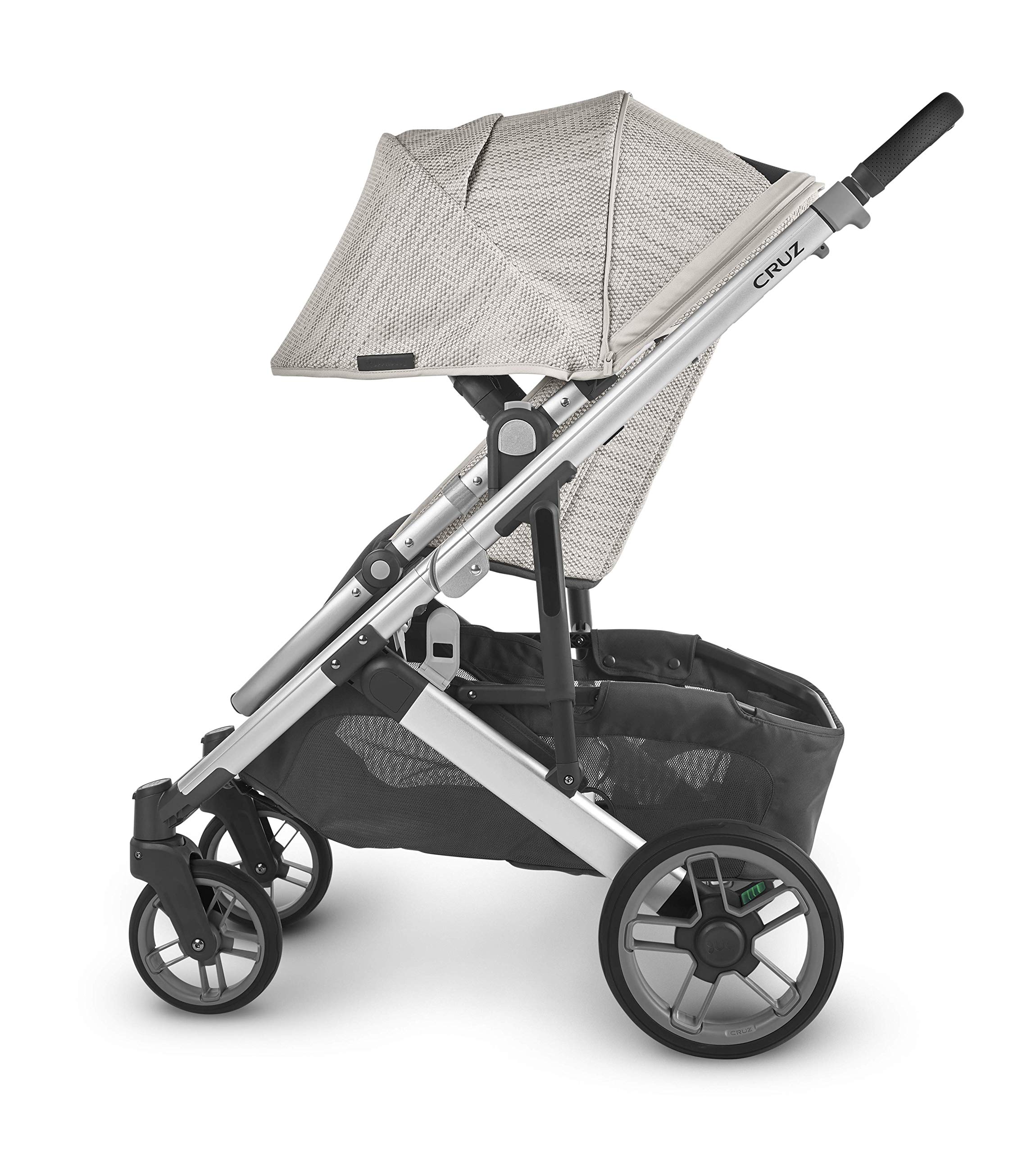 UPPAbaby CRUZ V2 Stroller - Sierra (Dune Knit with Green & Blue/Silver/Black Leather) : Buy Online at Best Price in KSA