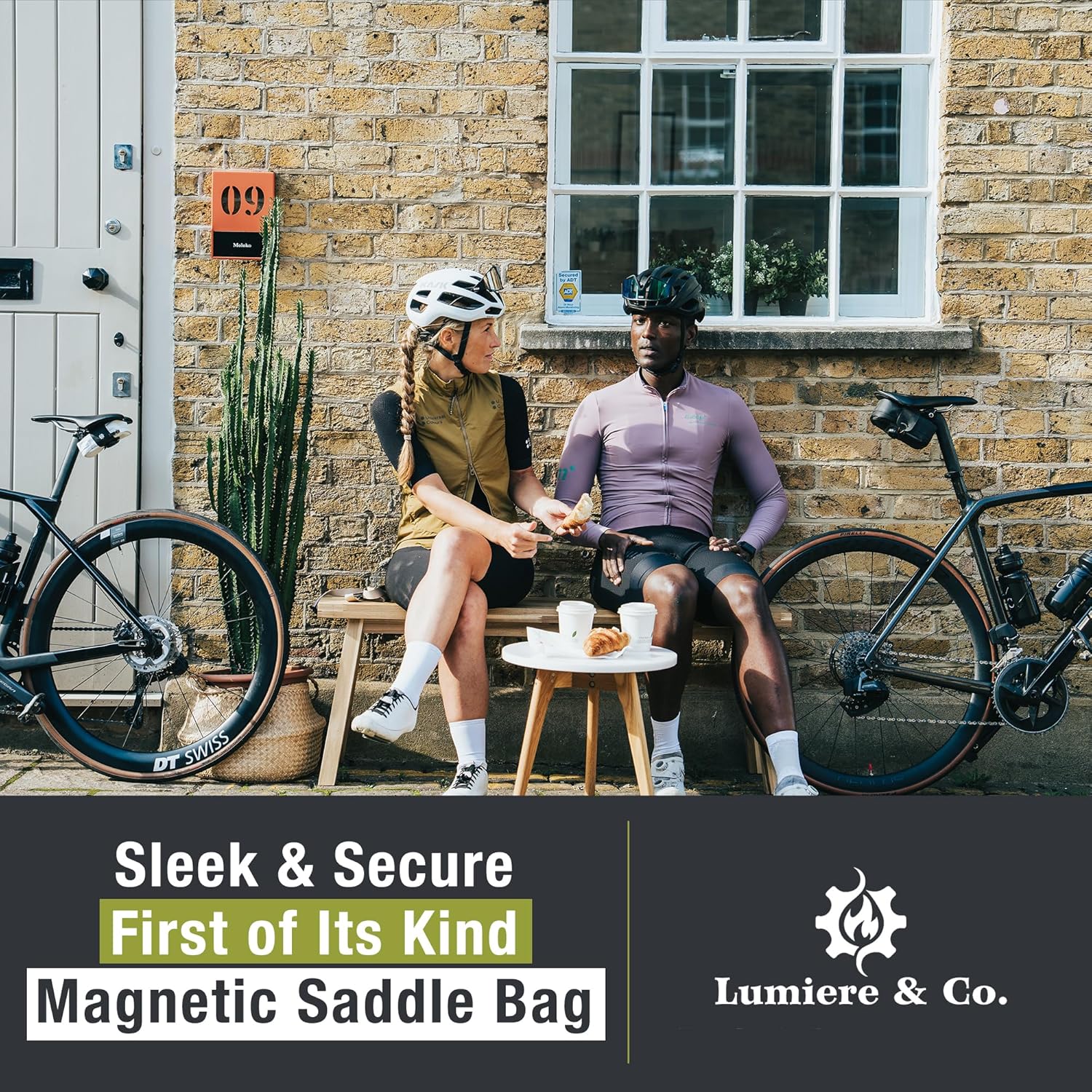 Lumiere & Co. Falcon Magnetic Saddle Bag – 0.37L | 5"x 3"x 1.5" | Sleek Minimalist Design, Fast Magnetic Buckle Attachment | Cycling Bike Bag (Green, Ultra Small)