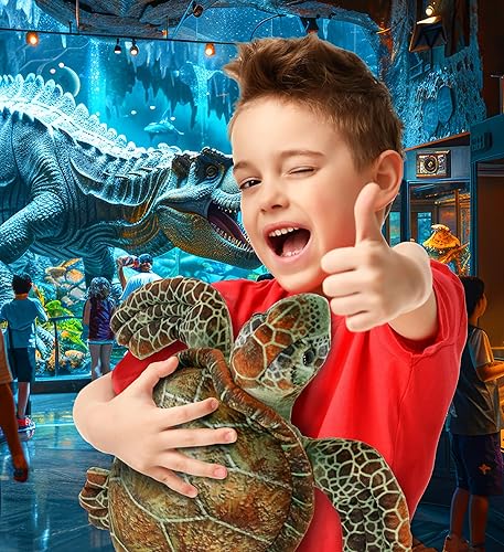 Miniatura 2 de DolliBu Animal de peluche de tortuga marina  Peluche de tortuga abrazable, adorable juguete de peluche de tortuga marina, lindo regalo de animales