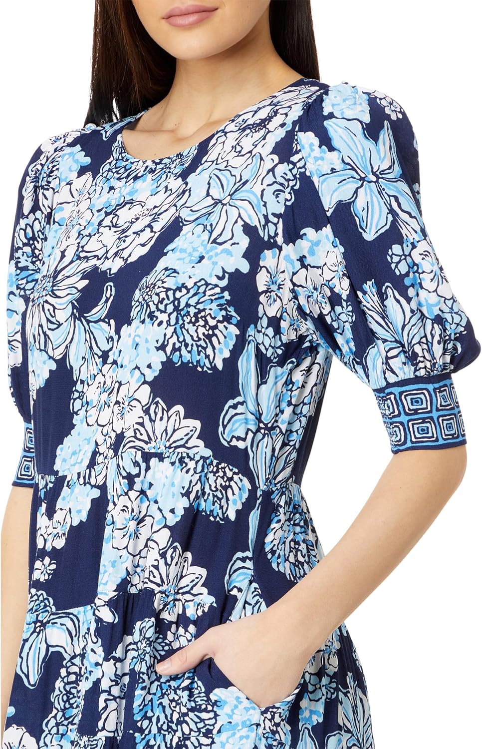 Lilly Pulitzer Womens Ameilia Elbow Sleeve Midi - Image 3