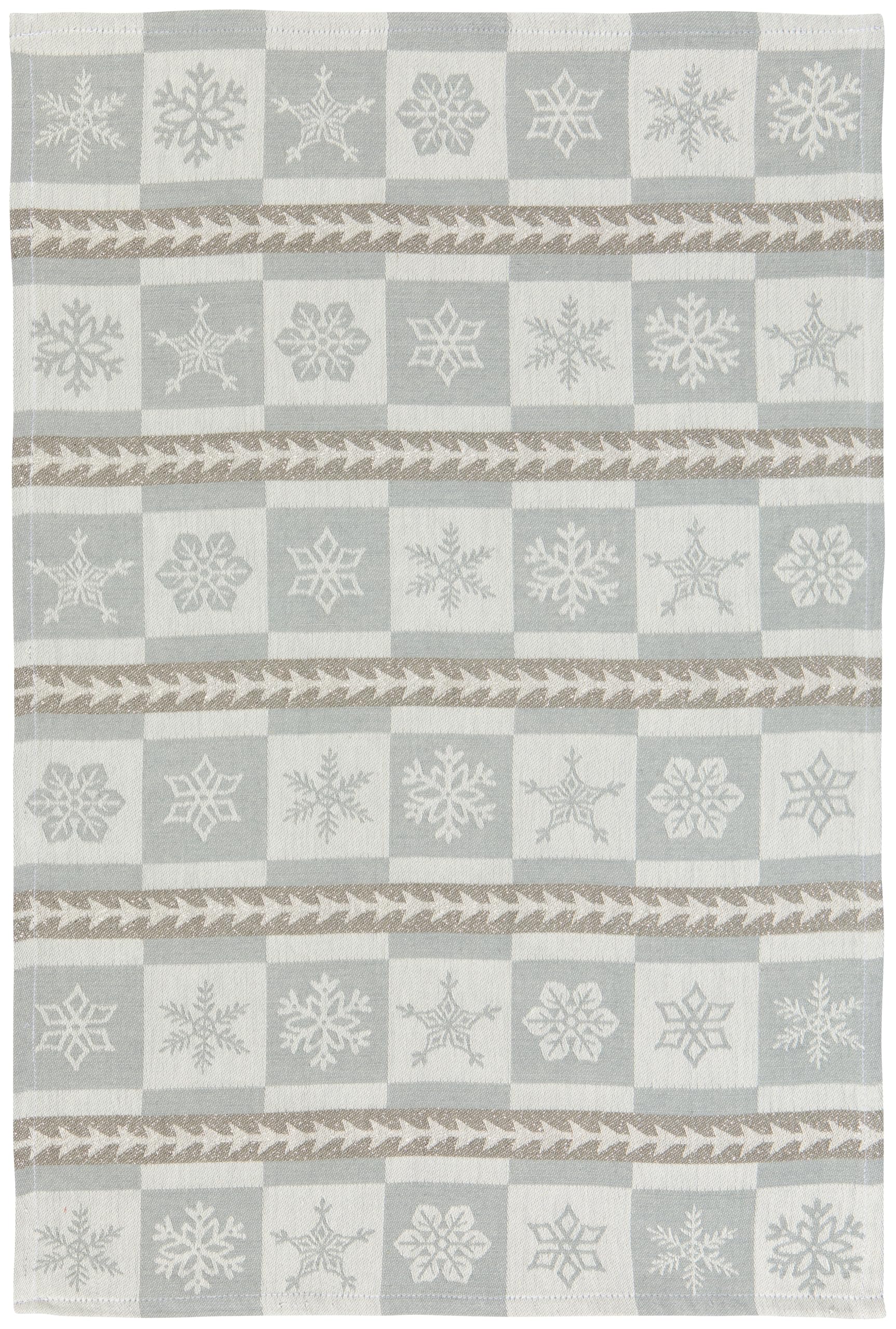 Now Designs Snowfall Cotton Jacquard Dishtowel 18 x 28in