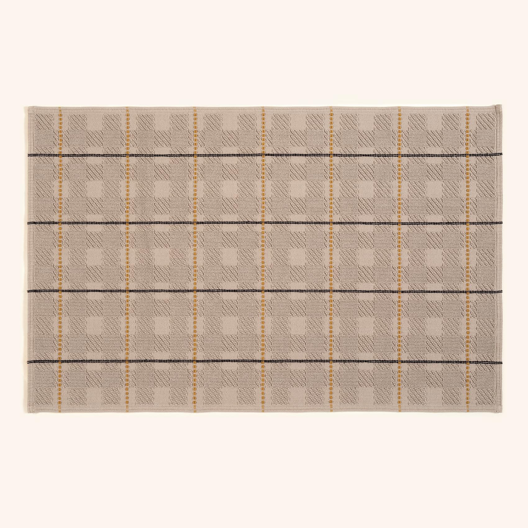 Costa Saçaklı Jakarlı Pamuk%100 Pamuk Kilim 90x140 Cm Bej