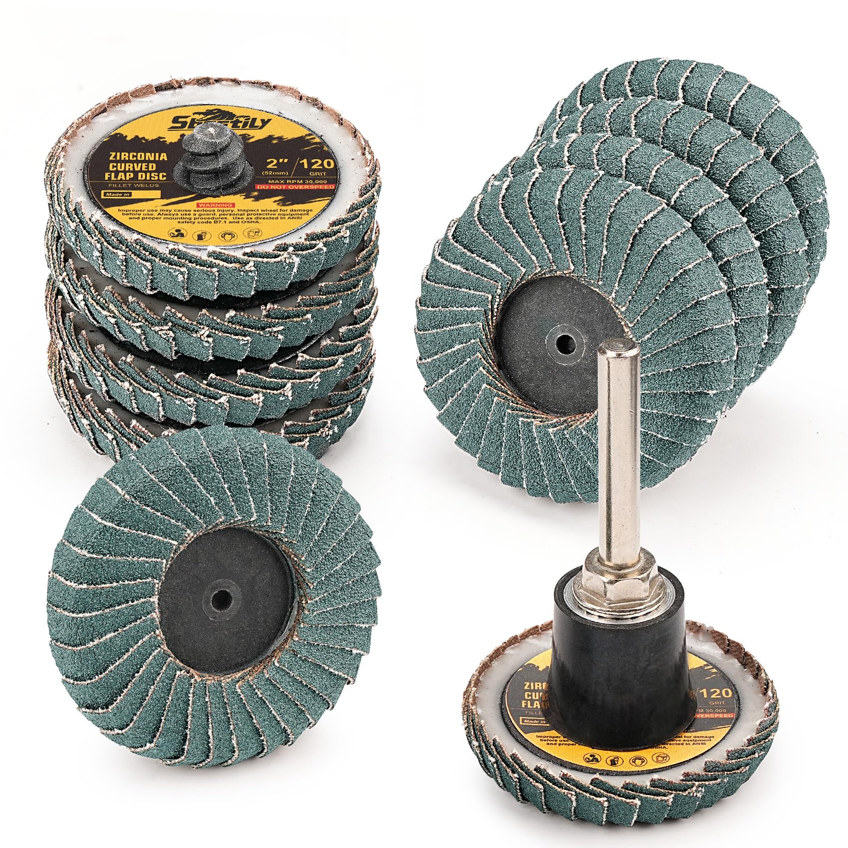 Sbestily Flap Discs - Die Grinder Sanding Kit -11