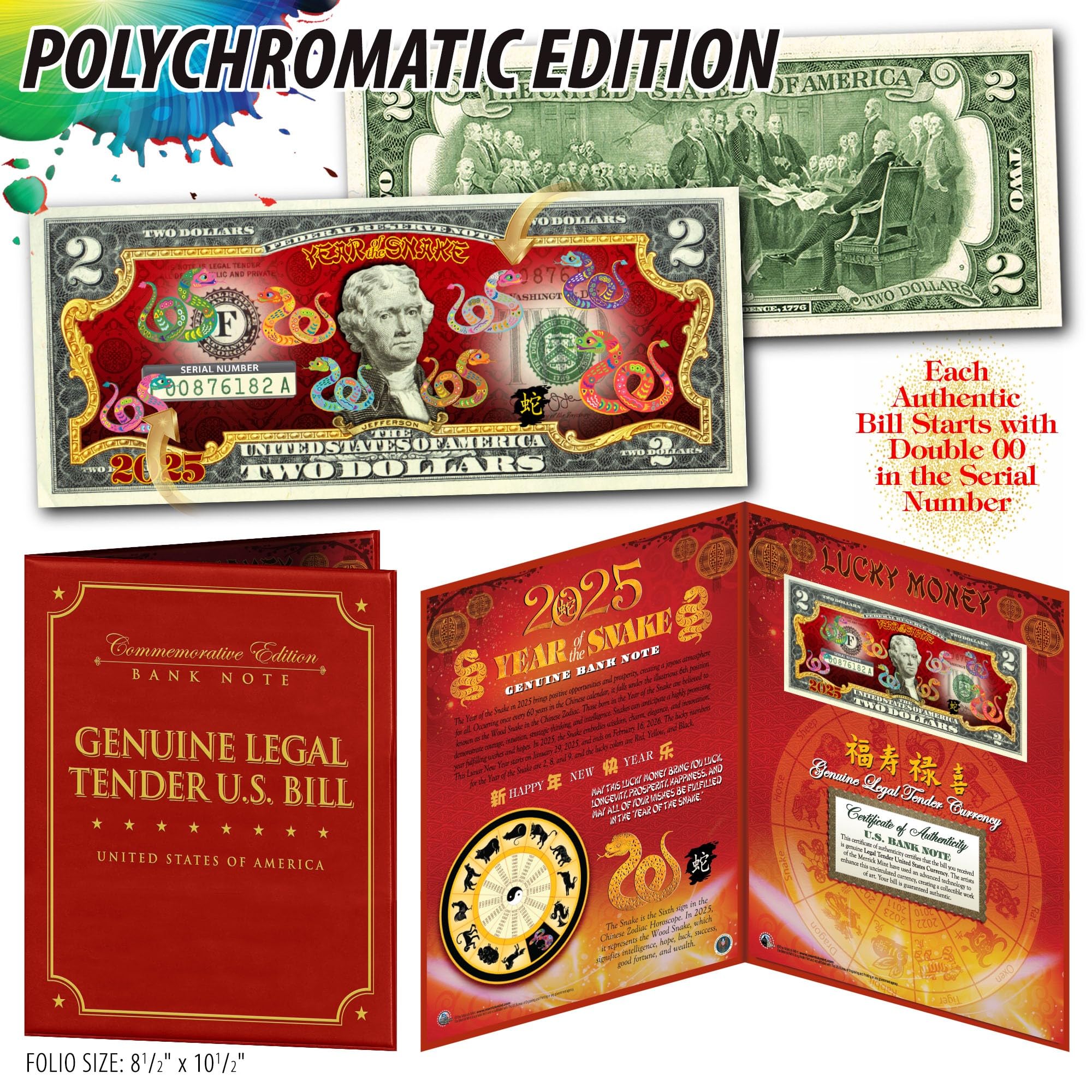 Amazon.com: 2025 Chinese Lunar New Year of The Snake Polychromatic