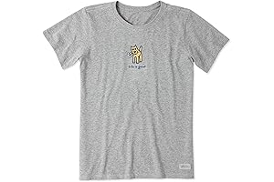 Life is Good Womens crusher tee daisy heather gray