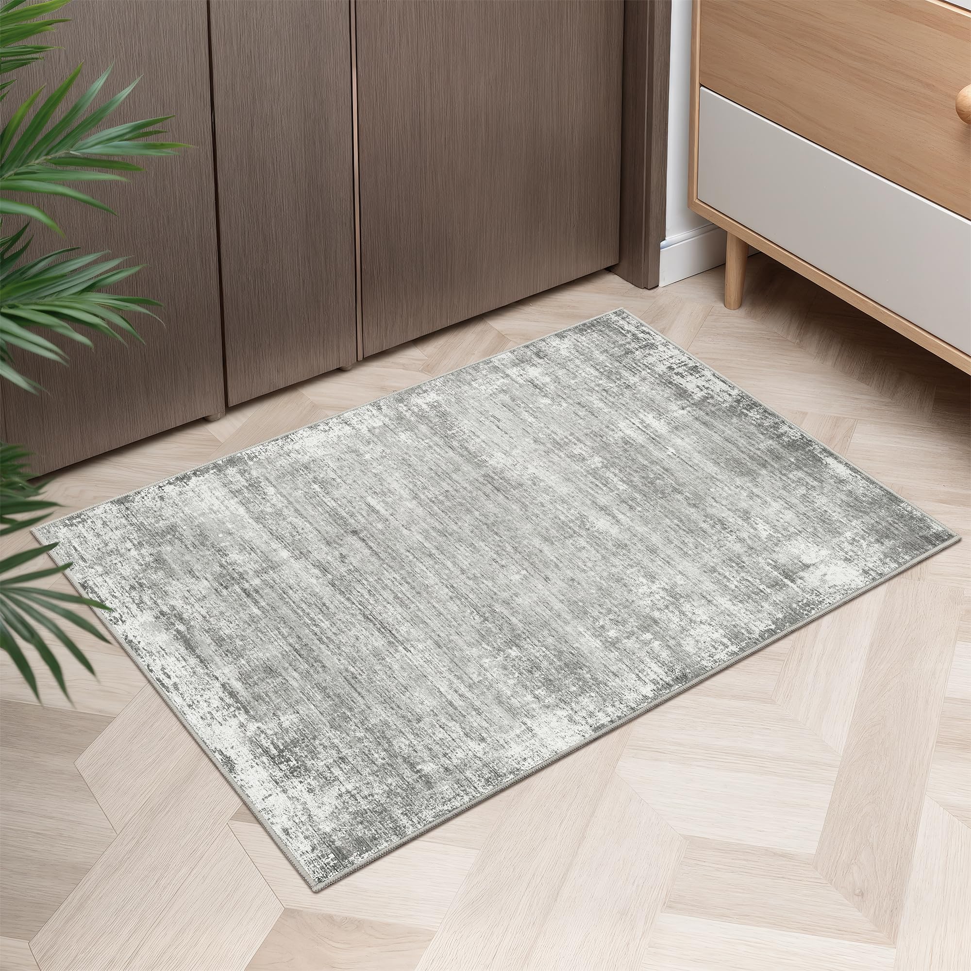 zesthome Washable 2x3 Area Rugs - Door Mat Abstract Rugs for Entrance, Stain Resistant Rugs for Bedroom Kitchen Living Room with Non Slip Backing, Low Pile Home Decor Floor Mat 2x3 — image 1