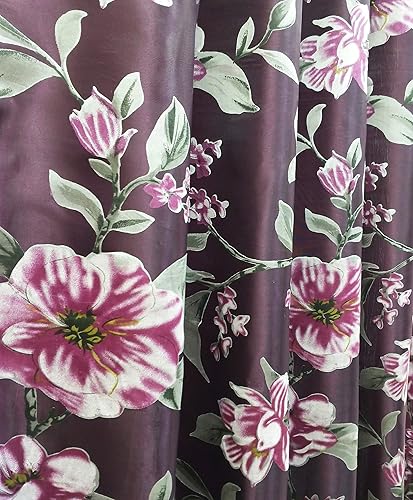 Miniatura 4 de GOHD Roman Romance. Panel de cortina de organza impresa quemada con cenefa adjunta y respaldo de tafetán (soplo, 55 x 84 pulgadas + cenefa adjunta x