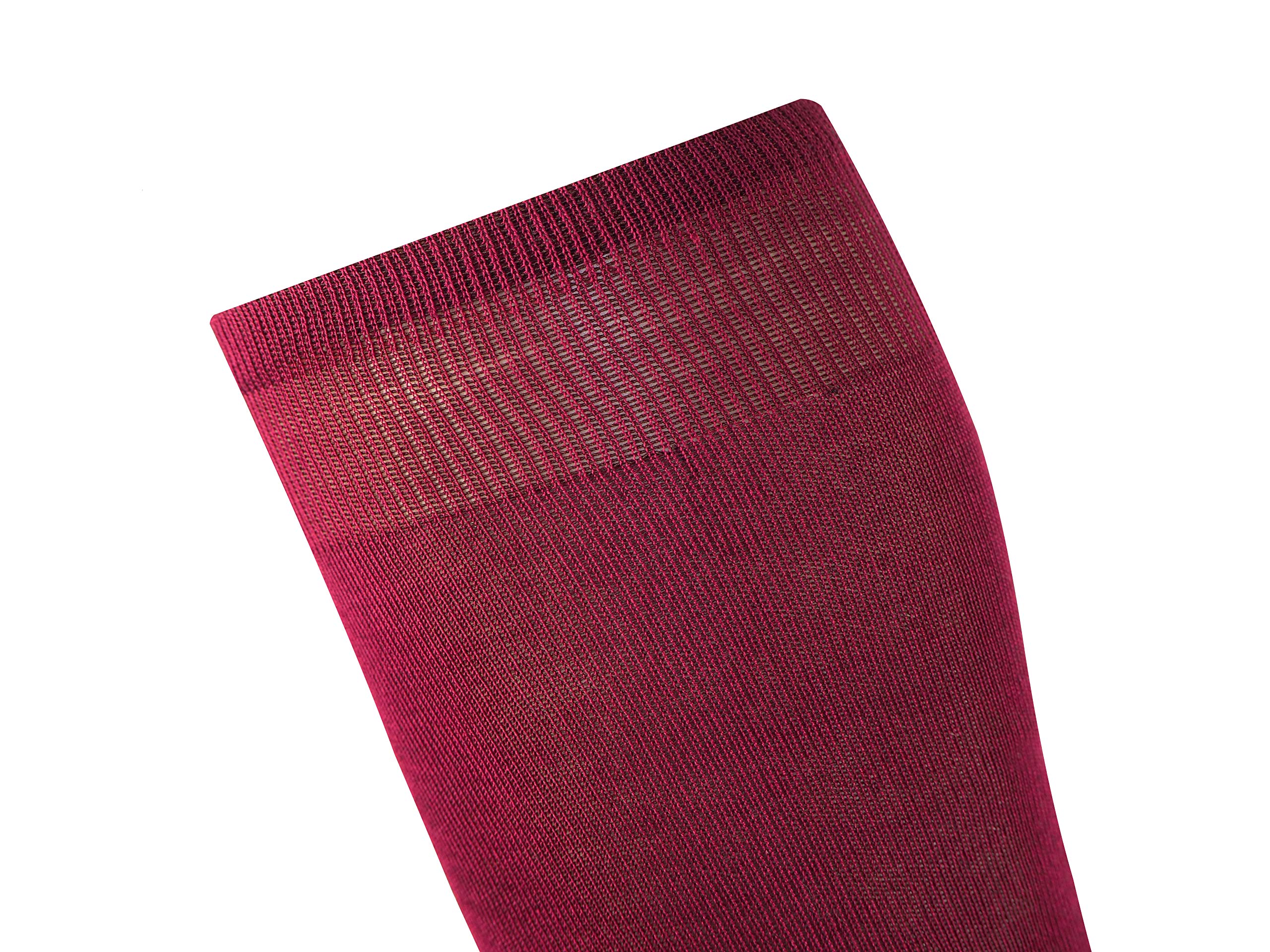 Mysocks 3 Pares Calcetines hasta la rodilla lisos mercerizados