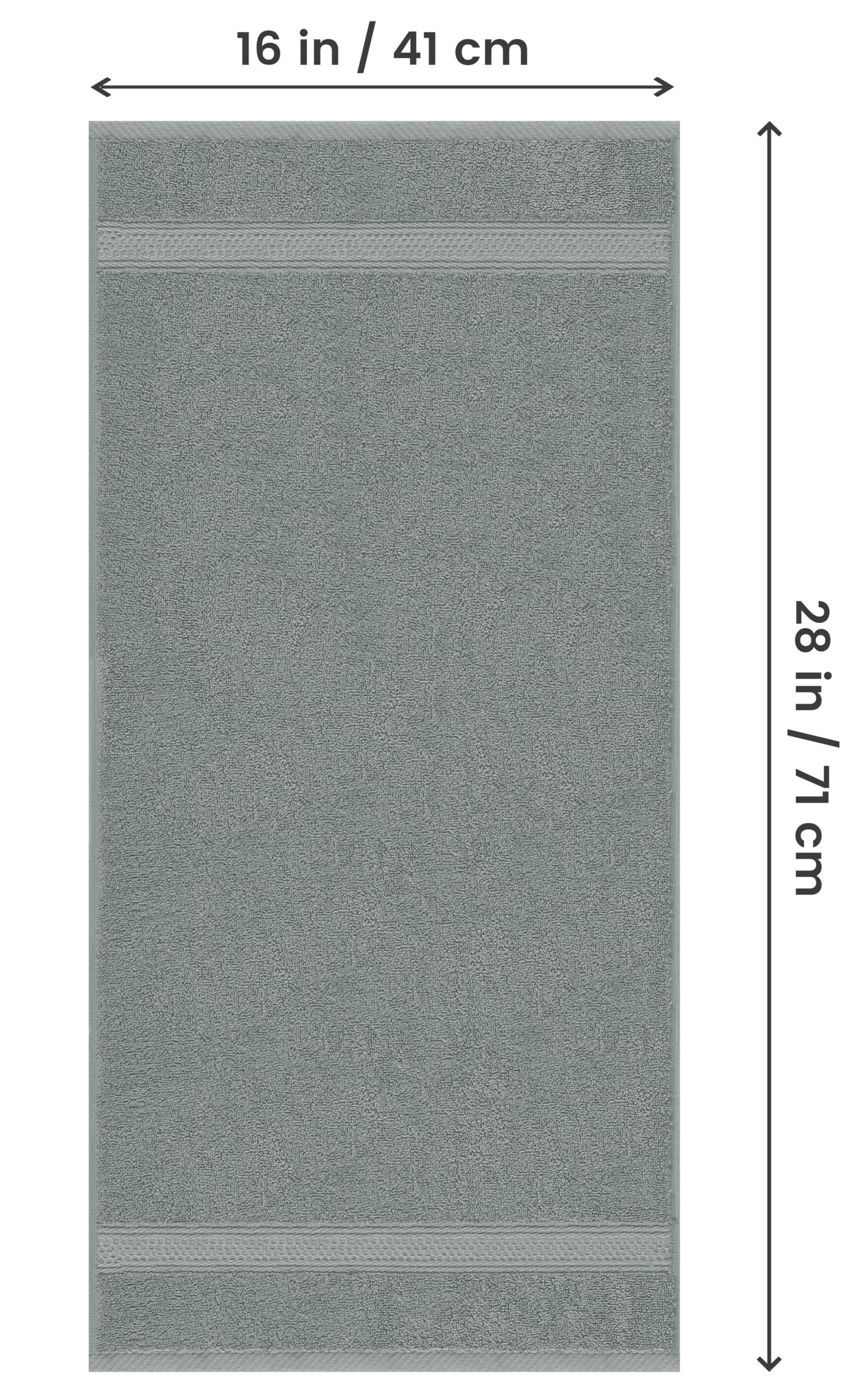 Utopia Towels - Set di Asciugamani Mani (6 Pezzi, 41x 71 cm) - 100% Cotone - Perfezionare per Hotel & Spa - Massima Morbidezza e assorbenza da Parte di (Grigio freddo)