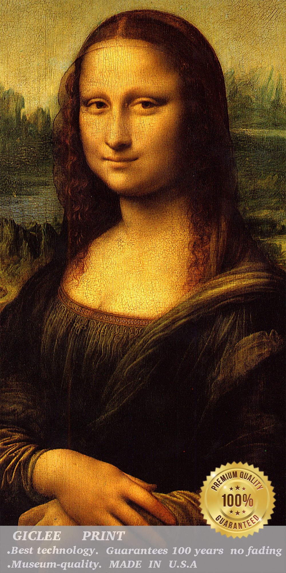 Amazon.co.jp: Eliteart-レオナルド・ダヴィンチ作モナリサ油絵複製
