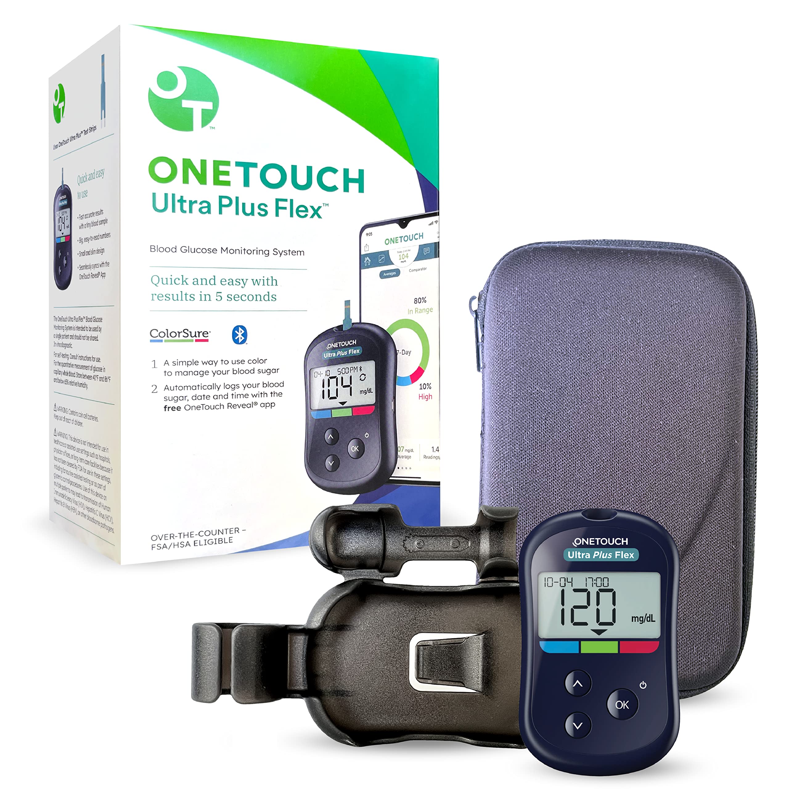 Buy Ultra Plus Flex Blood Glucose Meter Glucose Monitor For