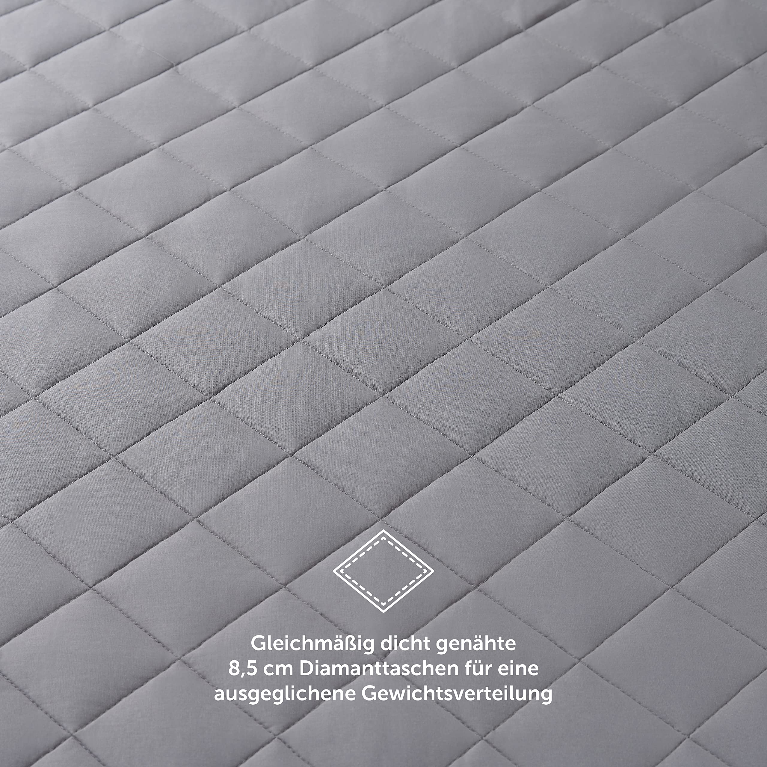 Blumtal Kołdra Obciążeniowa 135x200 cm - Kołdra terapeutyczna 6 kg, przeciwstresowa Weighted Blanket dla dorosłych, z wypełnieniem z perełek szklanych, 100% bawełny
