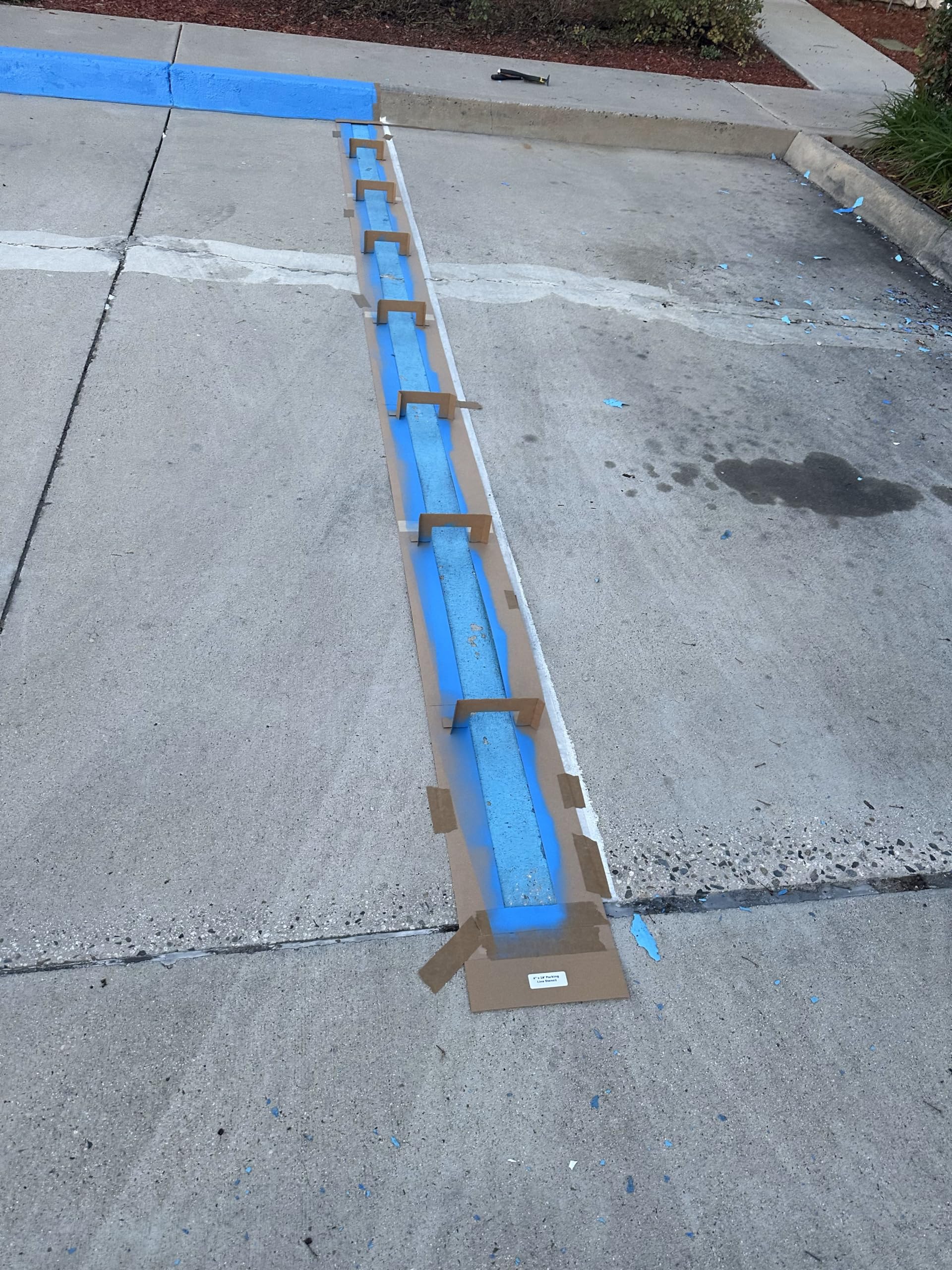 Pochoir Stop De 61 Cm De Haut, Pochoir En Silicone Pliable Et Réutilisable Pour Peindre Des Lignes De Trottoir Pour Trottoir En Béton Asphalte