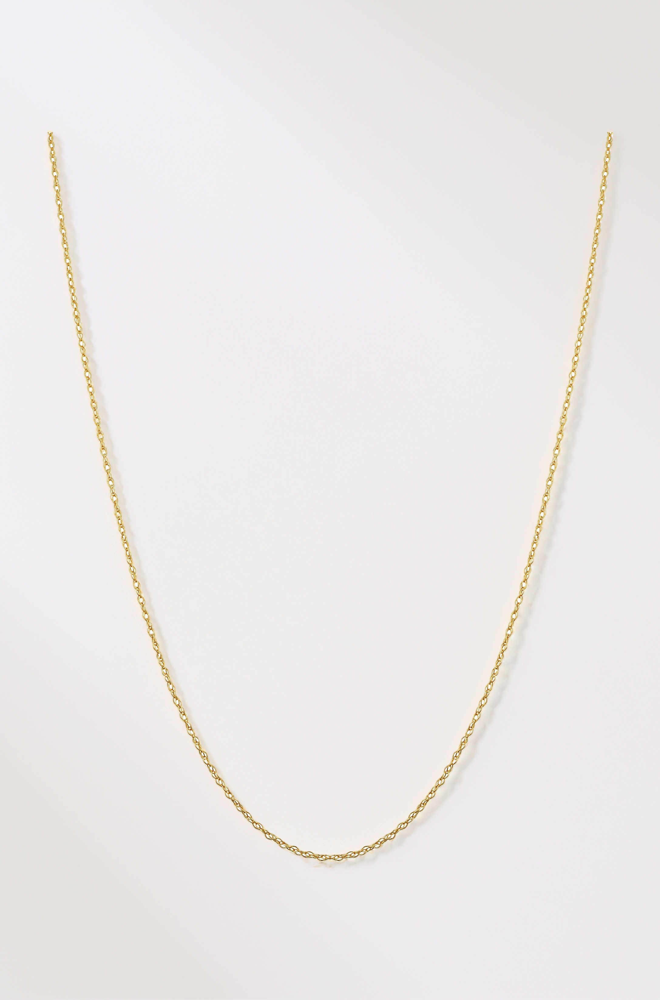 10k Yellow Gold Rope Chain Necklace (0.7 mm, 0.9 mm, 1 mm or 1.3 mm)
