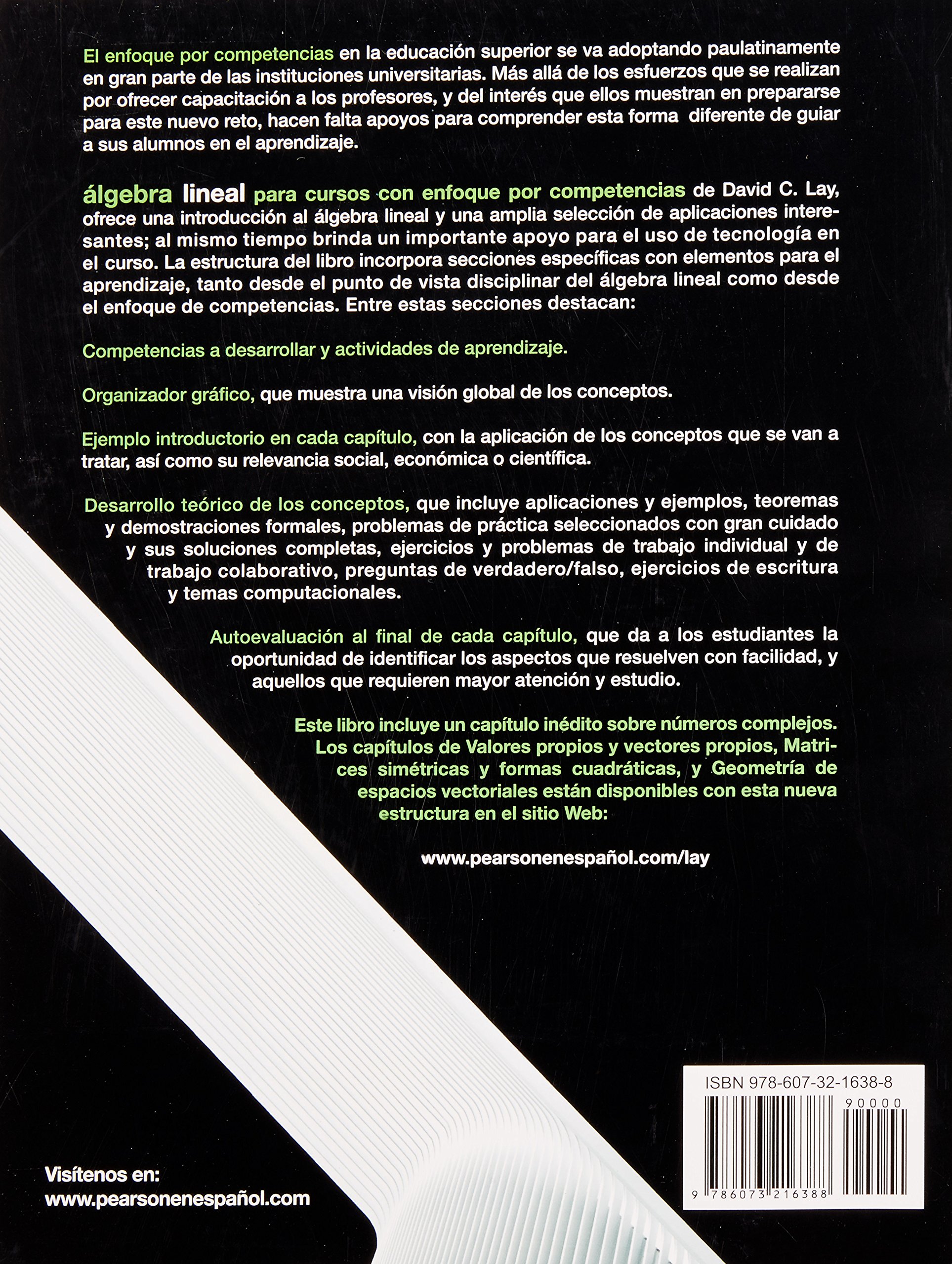 algebra lineal para cursos con enfoque por competencia