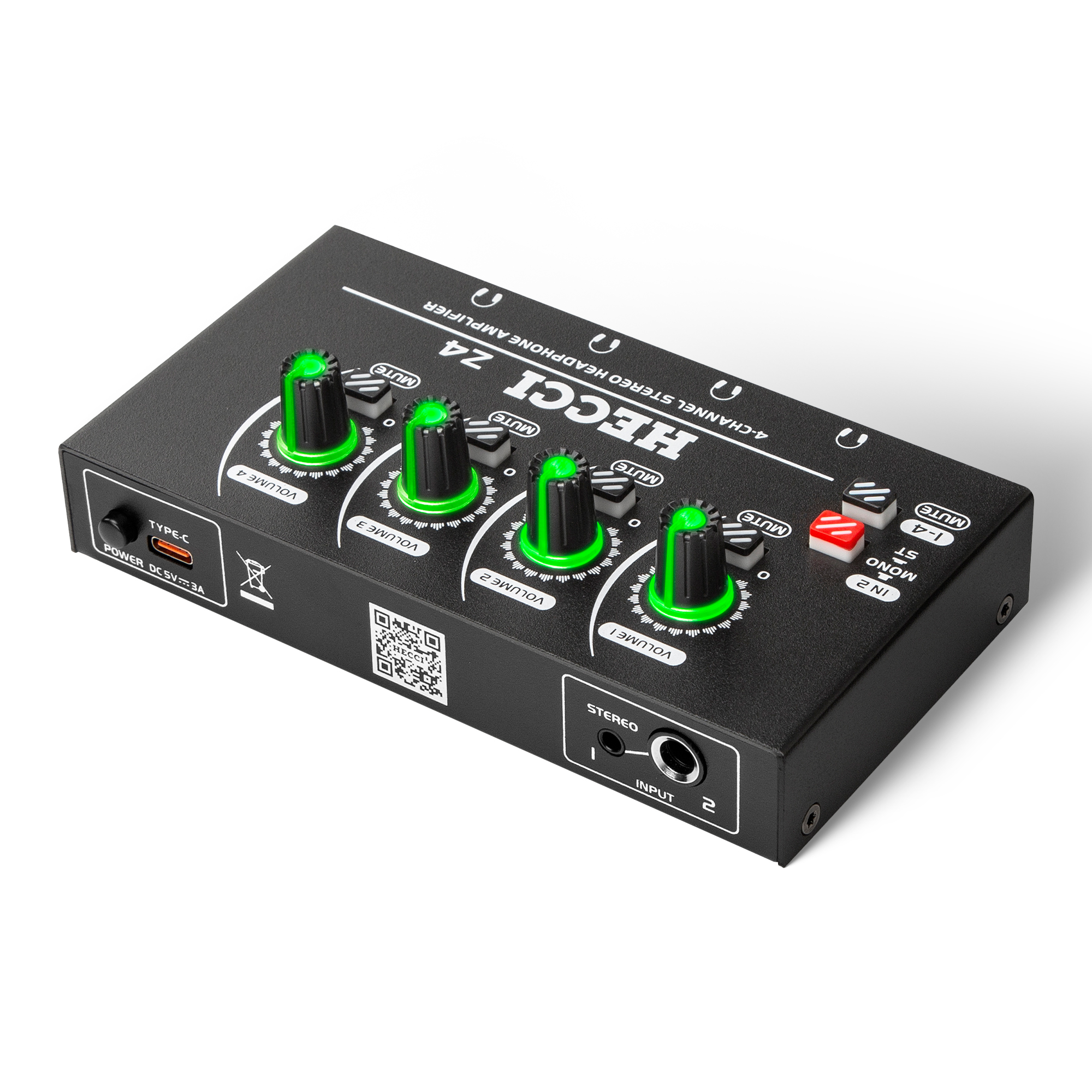 Amazon.com: HECCI Z4 4-Channel Headphone Amplifier 3.5mm&6.35mm