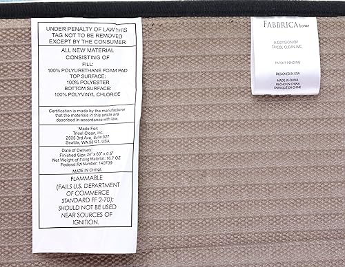 Miniatura 6 de Tapete de espuma viscoelástica de alta densidad, ultra suave ( 60.96 cm. x 152.4 cm.  2 pies x 5 pies)