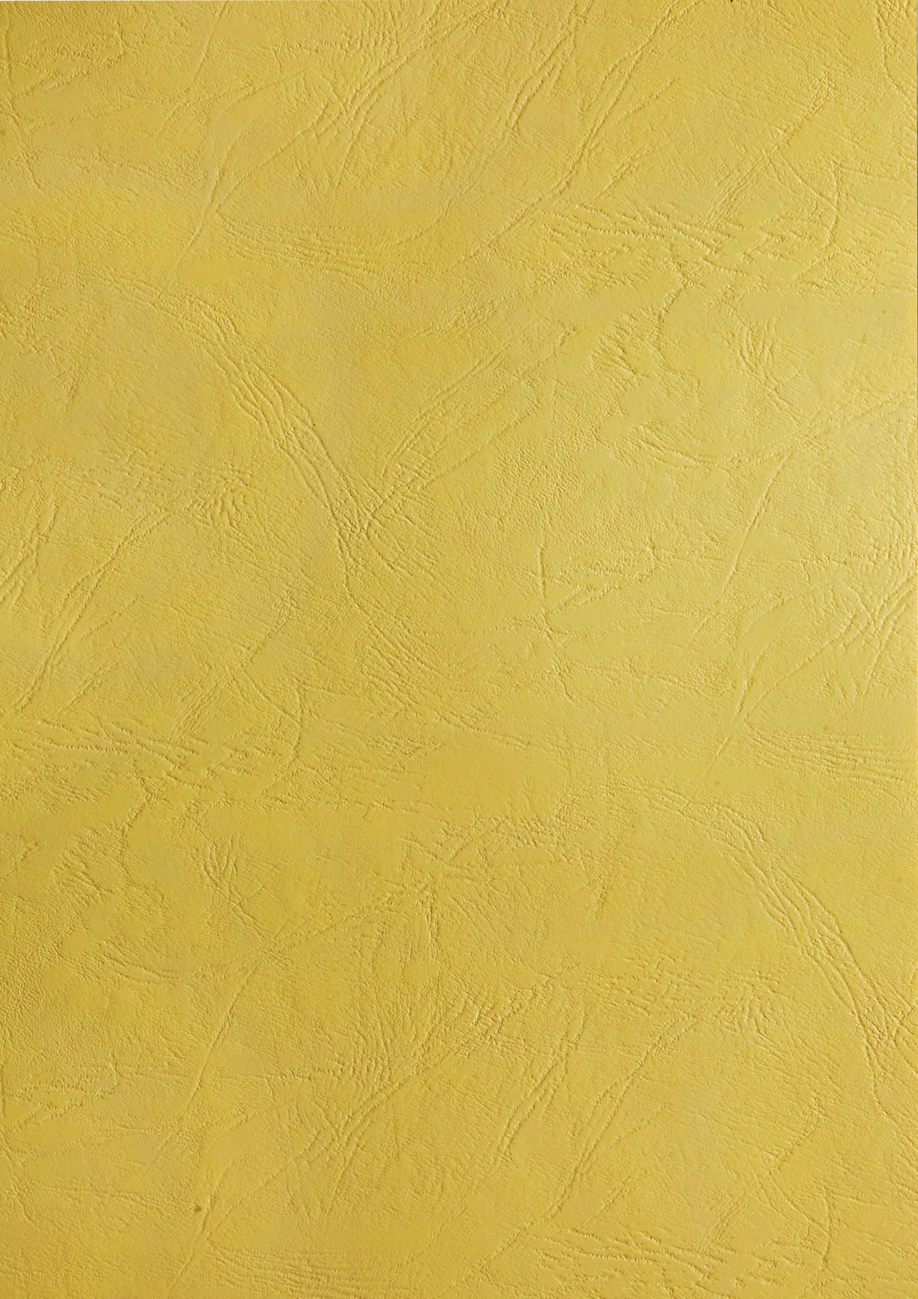 PAVO Premium A4 Leather Grain Binding Cover - Yellow (Pack of 100) โ image 1