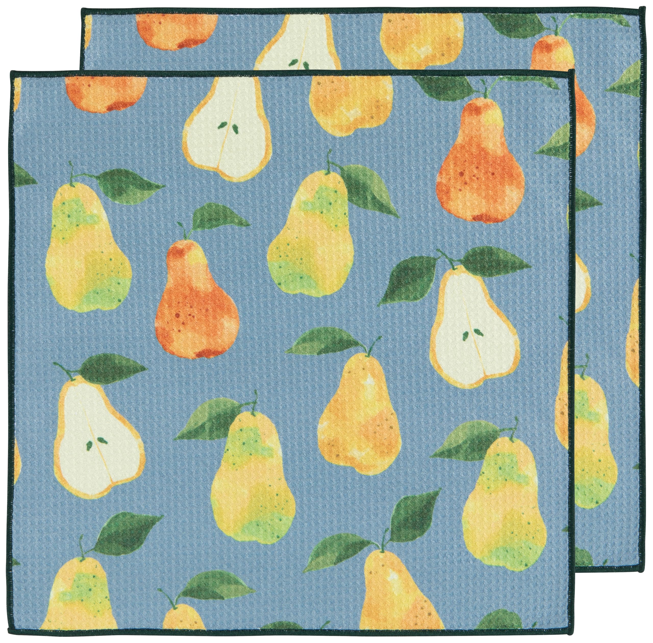 Now Designs Heritage Pear Microfiber Dishcloth 12 x 12in Set of 2