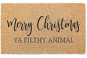 Merry Christmas Ya Filthy Animal Christmas Doormat