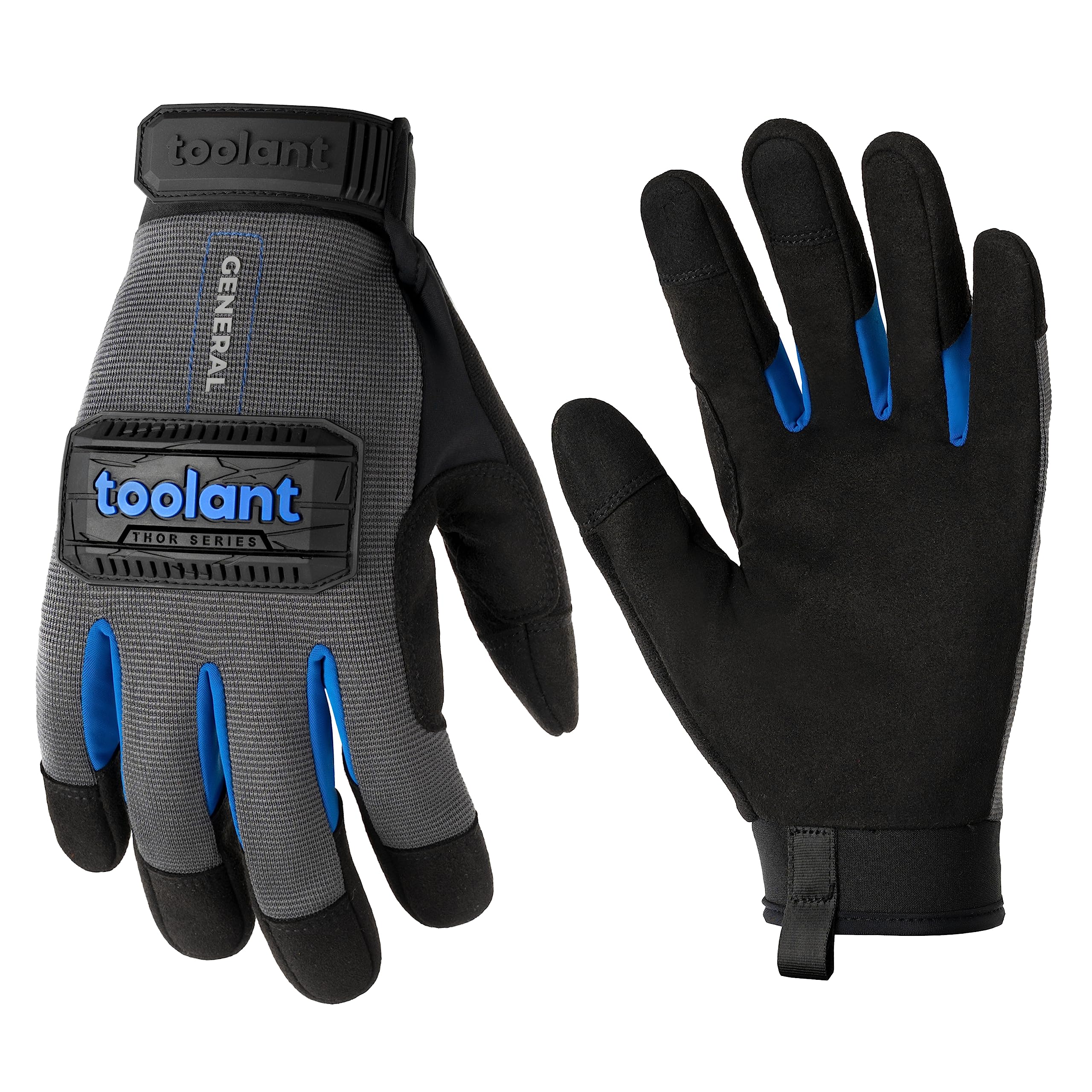 toolant Work Gloves Men, Mechanic Gloves Touch Screen, Safety Working Gloves for Multipurpose