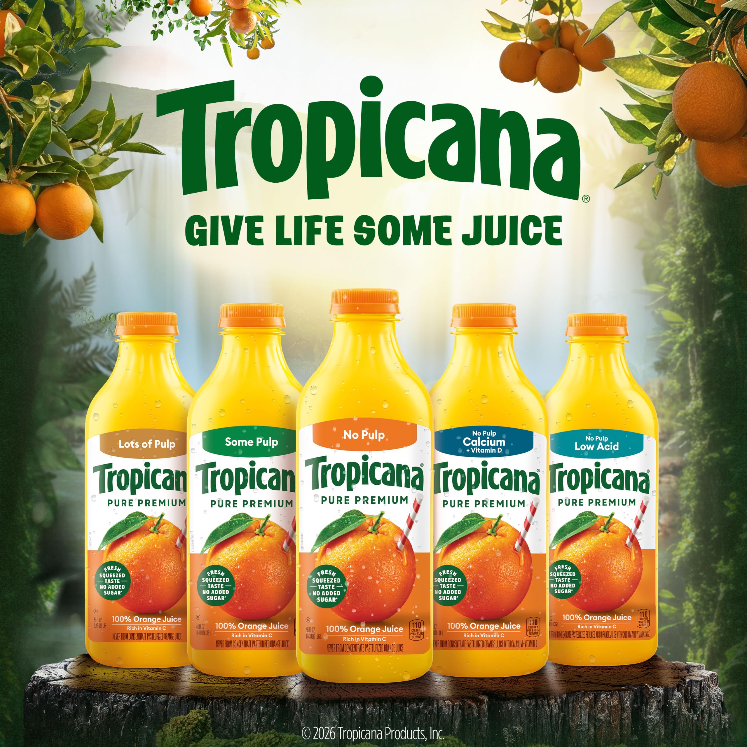 Tropicana Pure Premium 100% Orange Juice No Pulp Calcium + Vitamin
