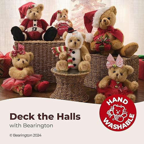 Vista 9 de Bearington - Peluche de perezoso navideño de Santa de 16 pulgadas