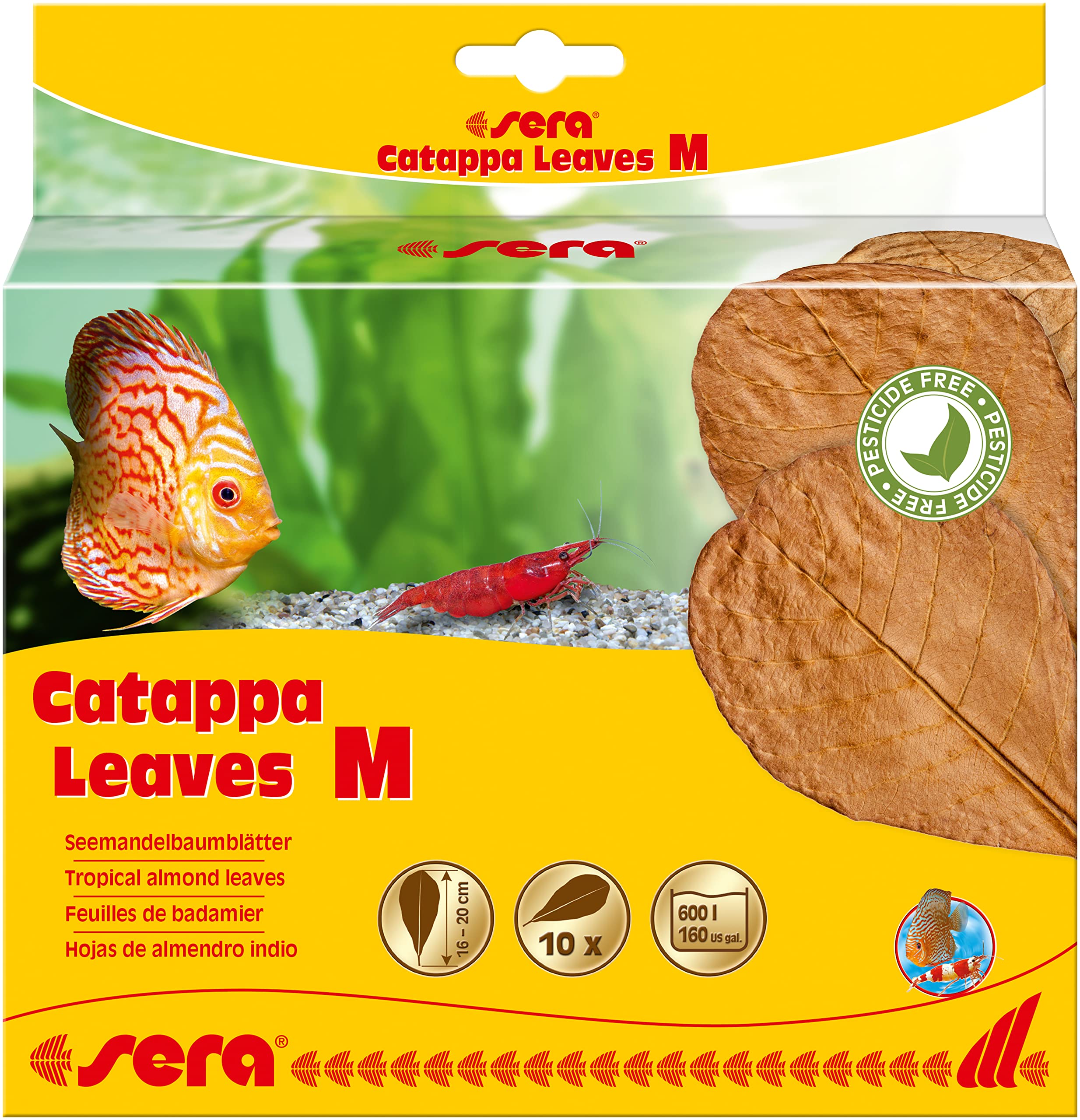 Sera 32273 Foglie di mandorlo Indiano, per Il Trattamento Naturale dell'Acqua