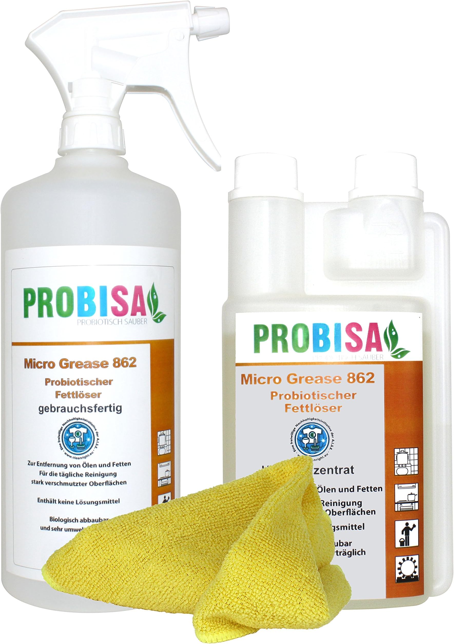 Bio Degreaser Spray Probisa Micro Grease 862/The Power Cleaner for Home and Catering (Set Concentrate Makes 25 Litres)