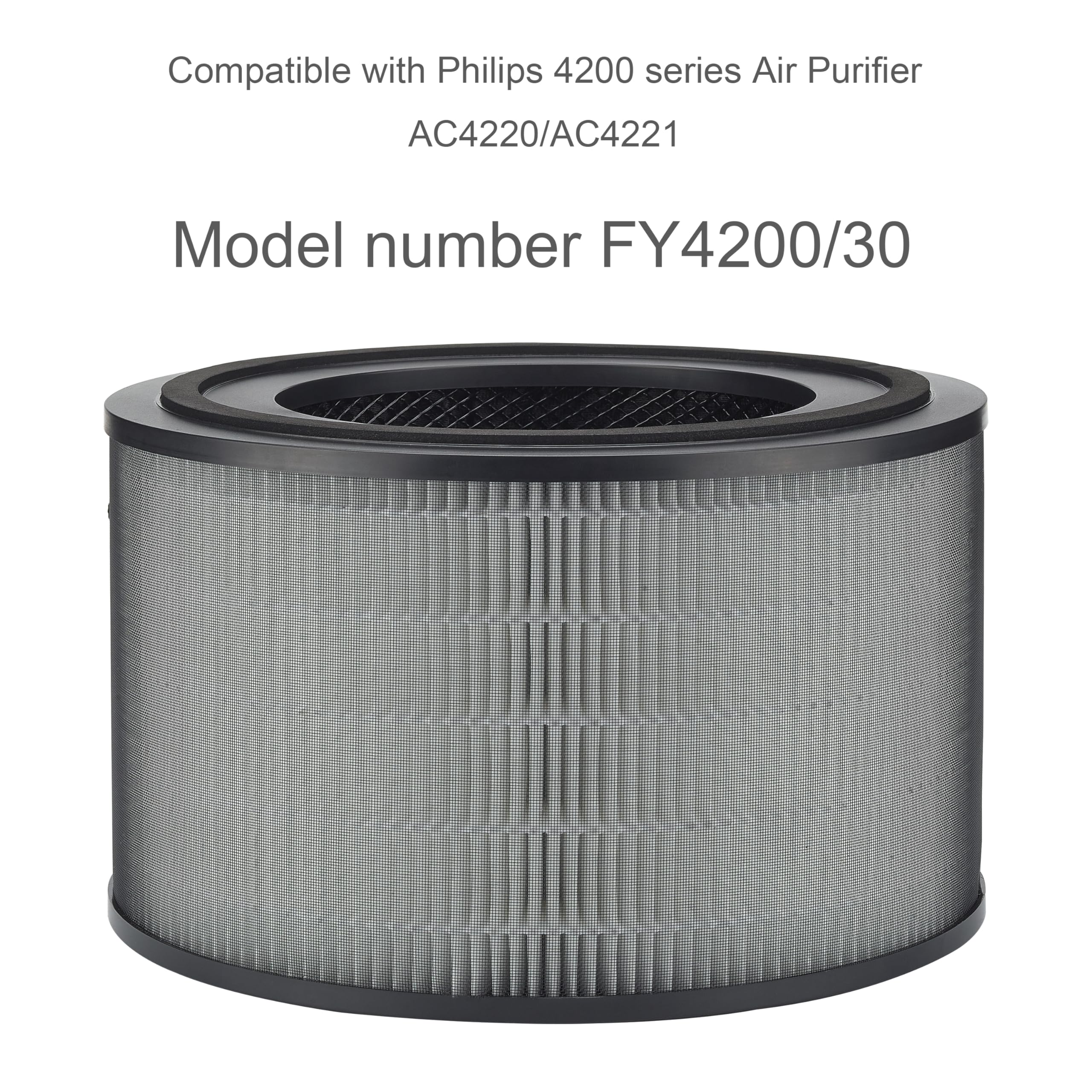 2x FY4200 Filtro di ricambio compatibile con Philips | AC4220 AC4221 purificatore d'aria PureProtect Pro 4200 Series Filtro di ricambio FY4200/30, 3 in 1 HEPA NanoProtect