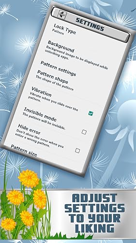 Bloqueio de aplicativo inteligente Dandelion Theme