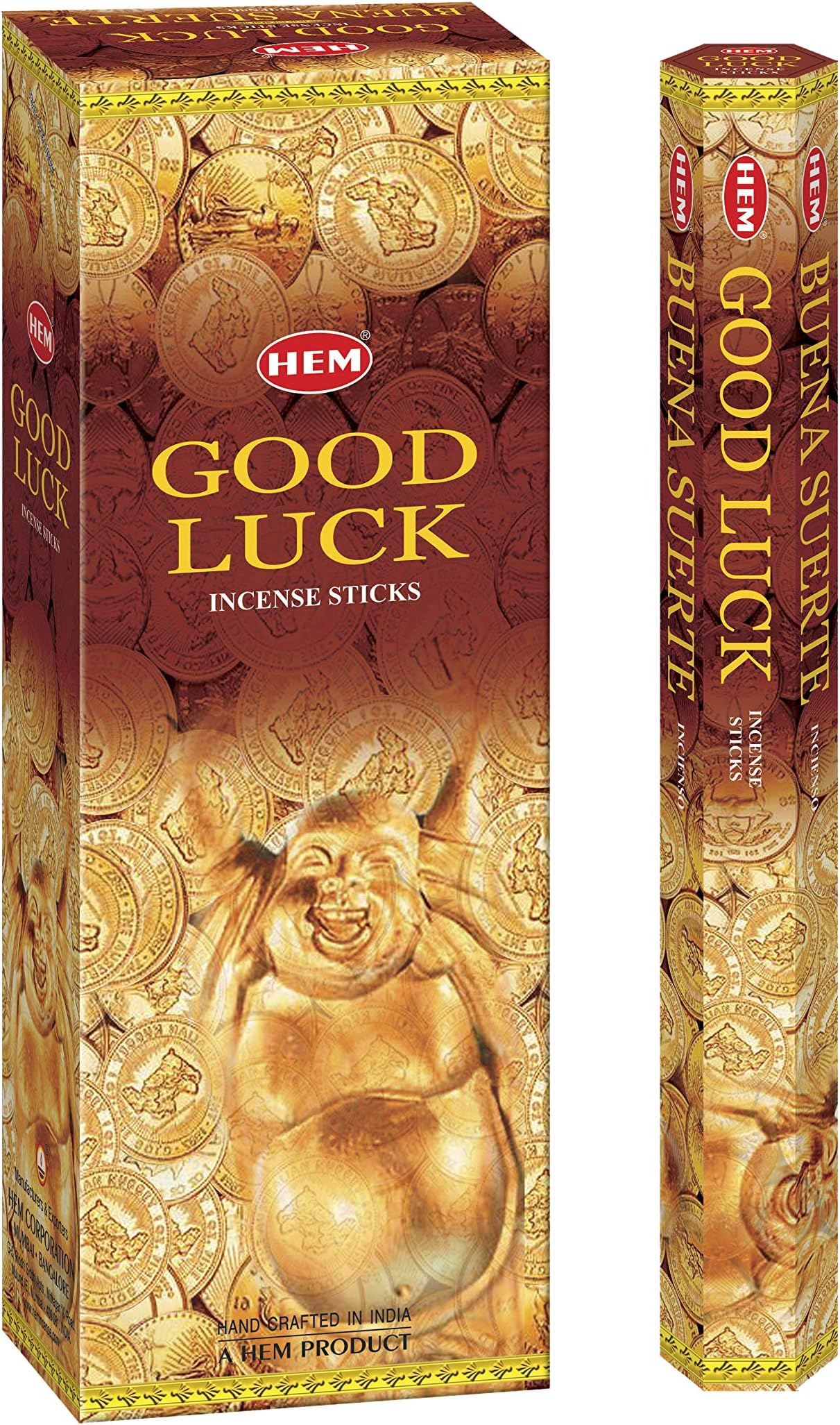 Good Luck - Box of Six 20 Gram Tubes - HEM Incense