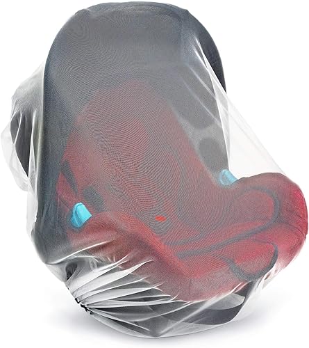 Miniatura 6 de Mosquitera de bebé para cochecito, portabebés y moisés – Cordón elástico para una red de ajuste cómodo – Red de insectos para correr, asiento de