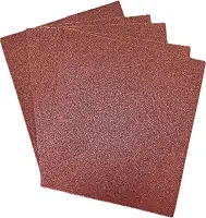 Folha de Lixa Grão 60 – Kit com 5 Folhas 22,5×27,5 cm – Desbaste Rápido para Massa, Madeira, Gesso, Tinta e Reboco