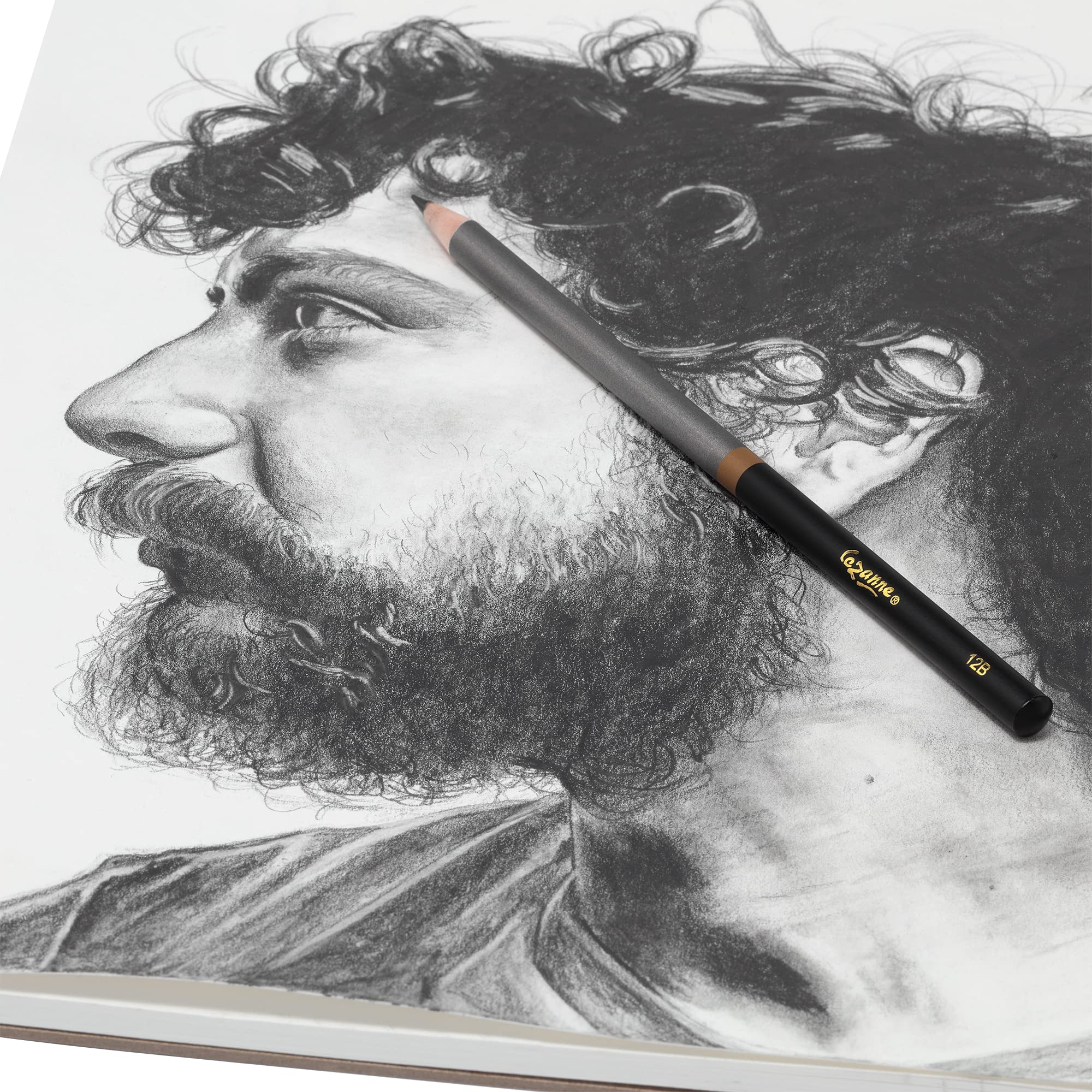 Cezanne Graphit-Zeichenstifte-Set, sortiert, Set mit 6 bruchfesten Graphitminen, leicht zu spitzenden Skizzenstiften, Meister-Künstlerqualität, Graphitstifte für technisches und künstlerisches