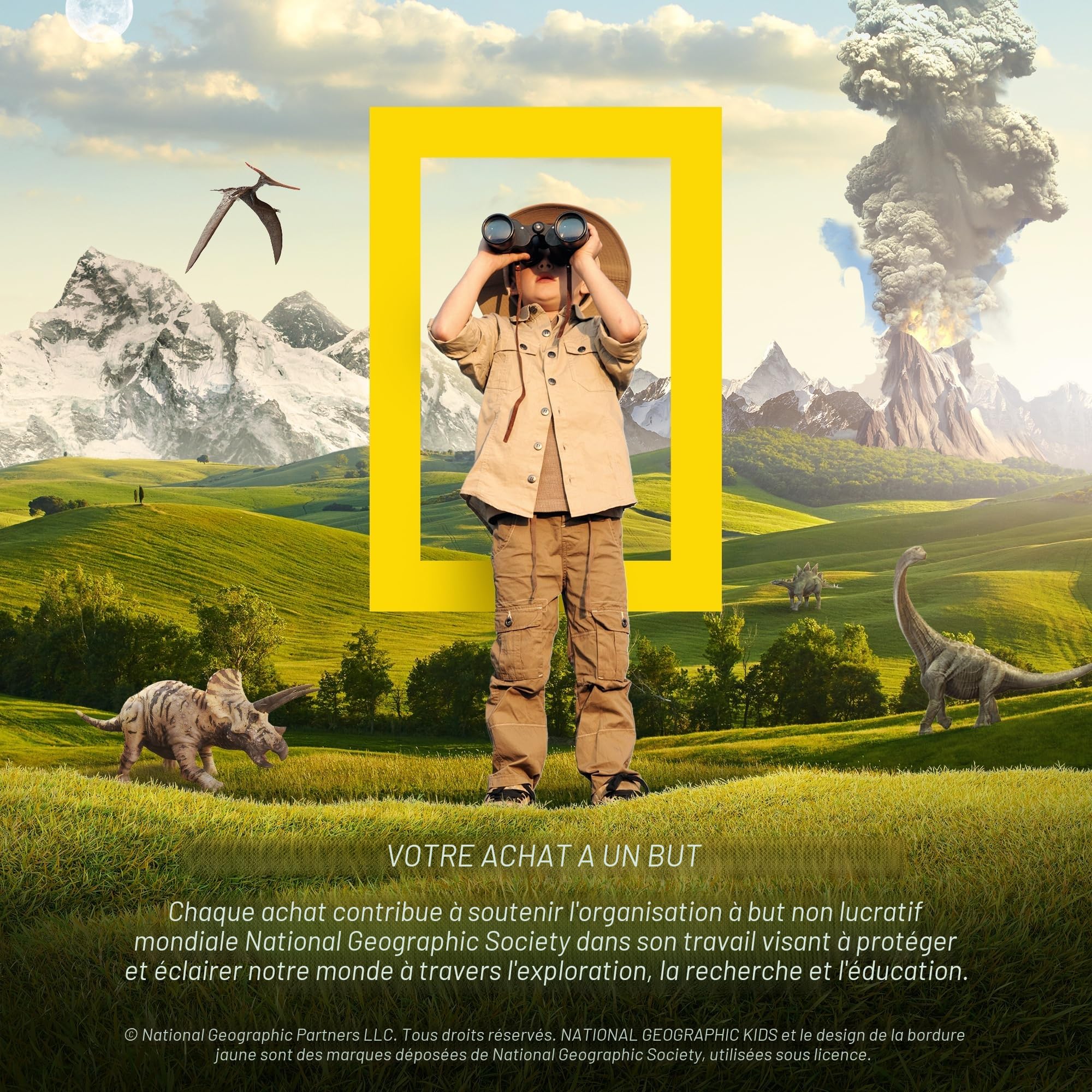 National Geographic Kit d'attrape-Insectes pour Enfants – Habitat d'insectes avec visionneuse grossissante, attrapeur, Pince à épiler et Guide d'apprentissage (français Non Garanti), kit de Capture