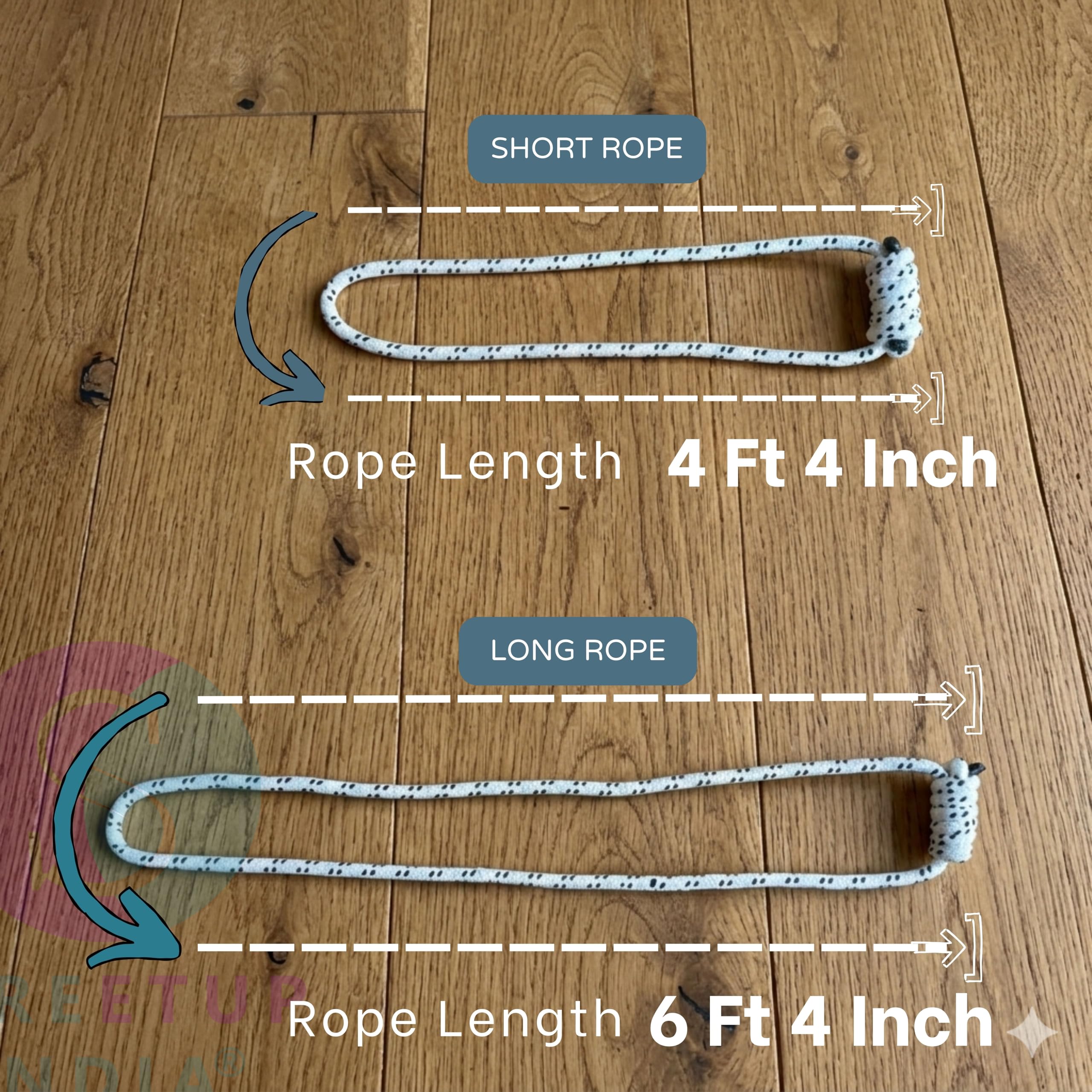 Streetup India® Cotton Wall Ropes Set of 4 for Iyengar/Restorative Yoga| Anti-Gravity White (With Fastner) 3