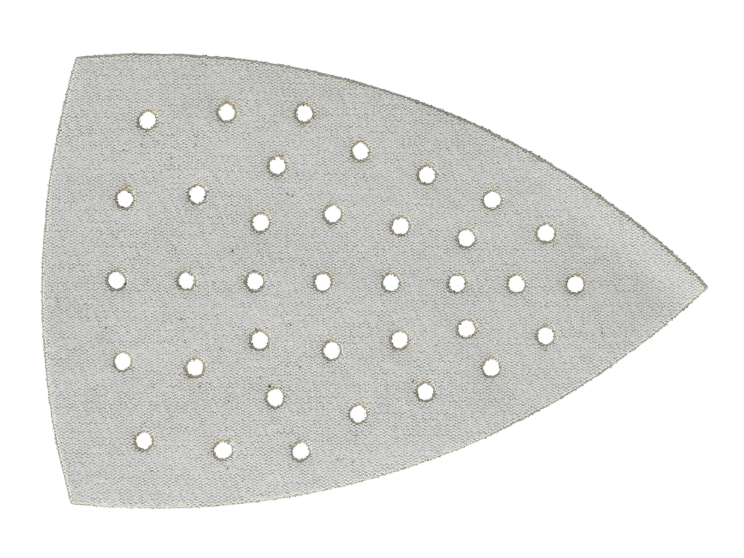 Mirka - papier ścierny - Iridium Delta 100x152x152 mm 36 otworów rzep | Trójkątny papier ścierny do lakieru szpachli podkładu drewna stali materiałów mineralnych tworzyw sztucznych