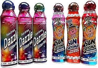 Bingo Dauber Set! - 3 Dazzle Glitter & 3 Ultra Bright Sunsational Ink Dabbers