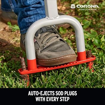 Corona LG 3604 YardBREATHER Manual Core Lawn Aerator, Red