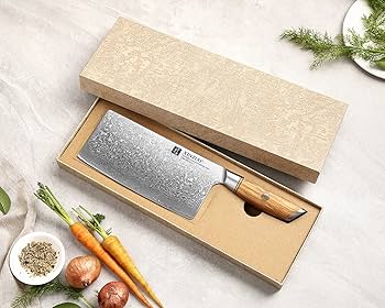Amazon | XINZUO 19cm中華包丁, 菜切り包丁73層ダマスカス粉末鋼
